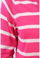 Bluza Dama Vero Moda Vmnova V-Neck Fuchsia Purple Stripes Birch